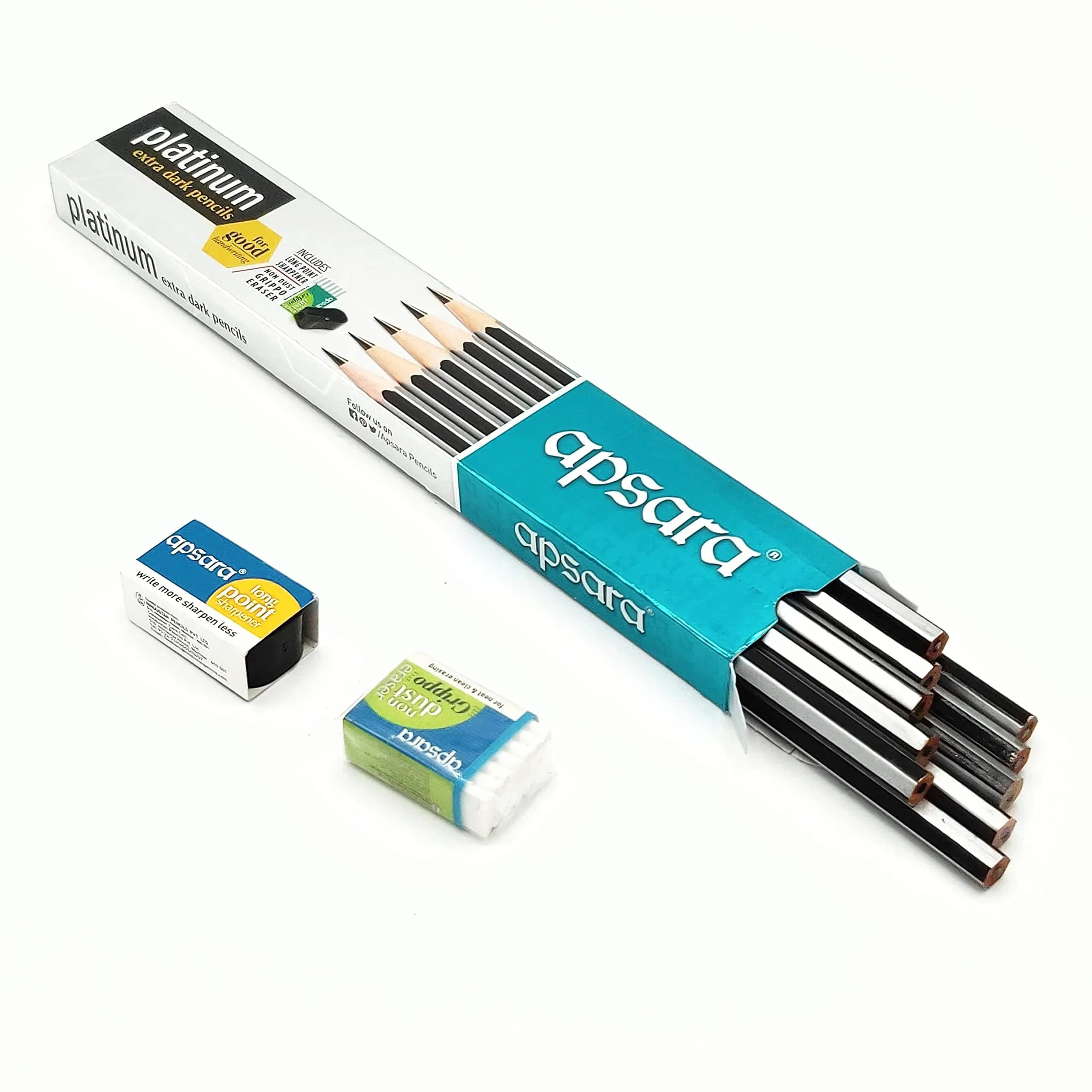 Apsara Platinum Extra Dark Pencils