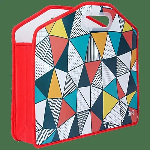 Saya Printed Handle Bag File