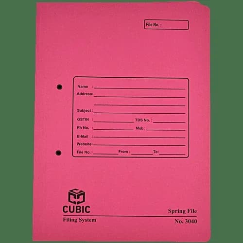 Cubic Spring File - Fullscape Multicolour
