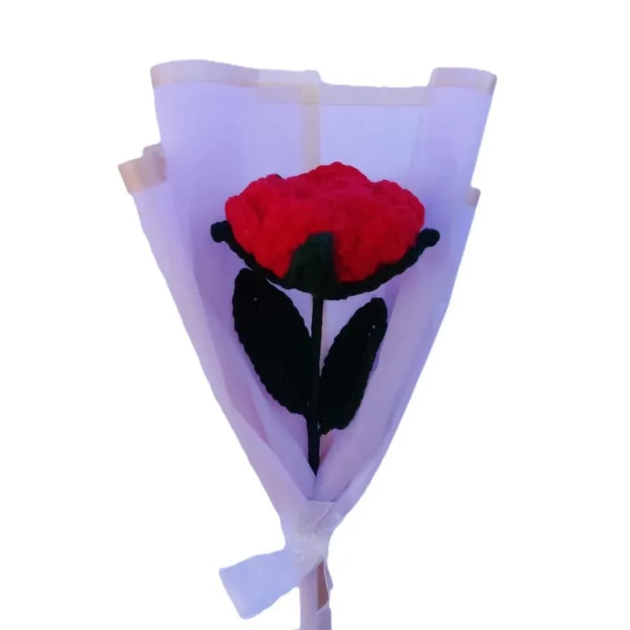 Handcrafted Crochet Rose Bouquet