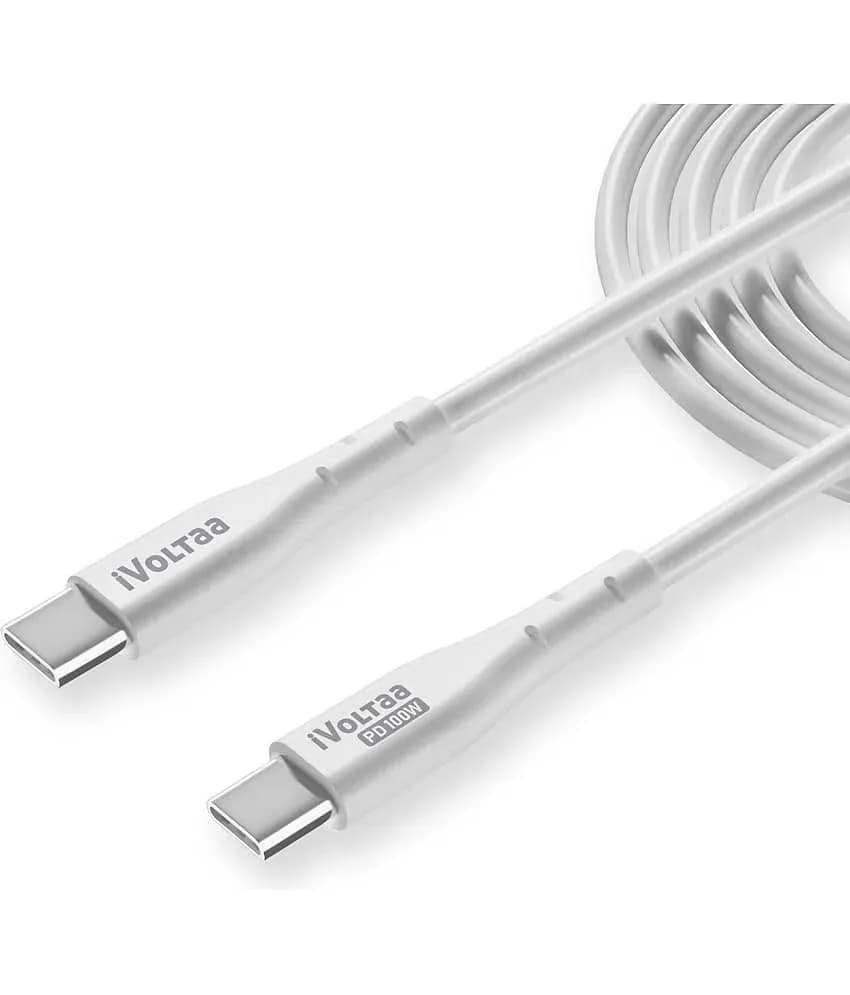 iVoltaa White 3A USB Data Cable, 2 m