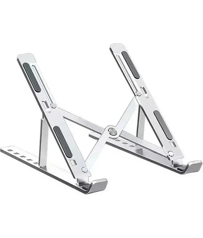 Adbeni Laptop Table for Up to 15-Inch Silver Laptop