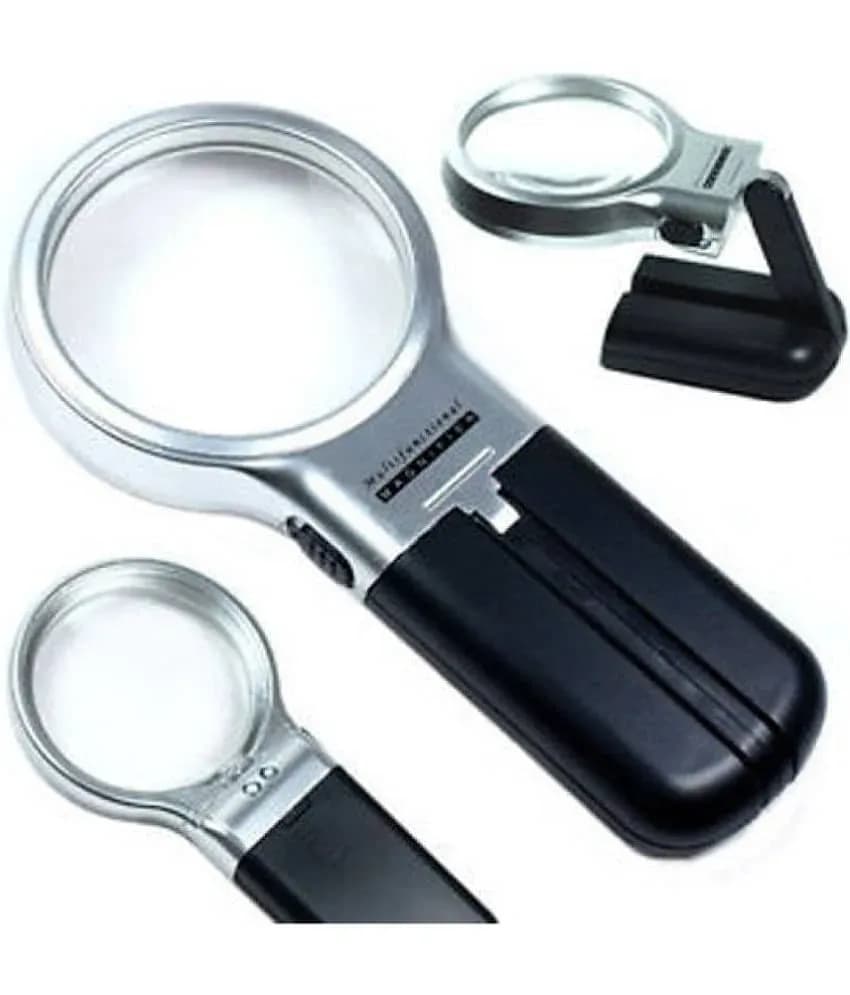 3X LED Folding Stand Magnifying Glass for DIY Crafts