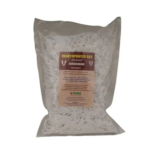 Giri Smarta Yajnopavita Set – Sacred White Thread for Pooja
