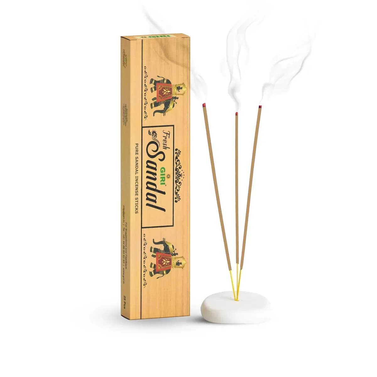 Giri Fresh Sandalwood Incense Sticks Chandan Fragrance - 50 Sticks