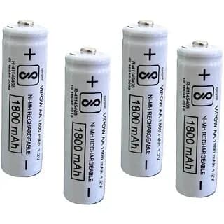 AA 1800mAh 1.2V Rechargeable Batteries (Pack of 4)