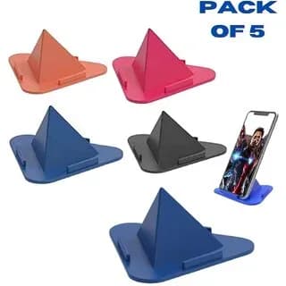 Morex Plastic Pyramid-Shaped Mobile Stand (Pack of 5)
