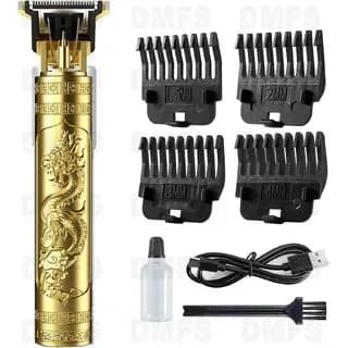Cordless Hair Clipper Dragon Style - Professional Rechargeable Beard, Hair, and Mustache Trimmer