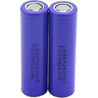 Lithium-ion 18650 3.7V 2000mAh Rechargeable Battery (Pack of 2)