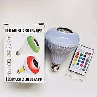 Charkee Wireless Bluetooth LED Light Bulb with Speaker and Remote