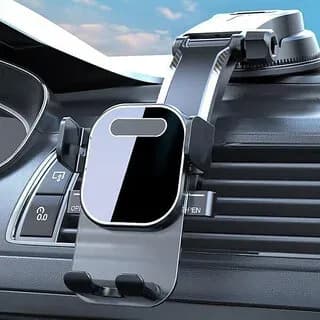 Car Mobile Phone Holder for Dashboard and Windshield with Anti-Slip Suction, 360° Rotation
