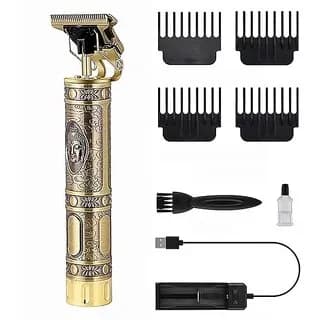 Golden Electric USB Rechargeable Hair Trimmer with Adjustable Clipper and Cleaning Brush