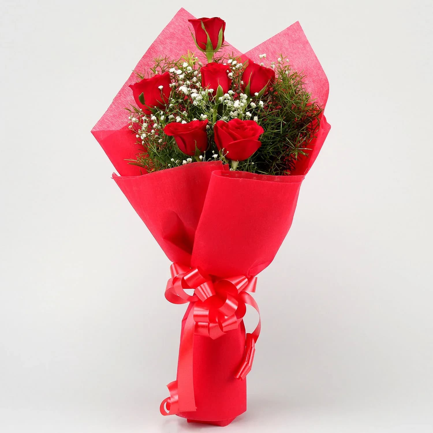 Vivid Love Red Roses Bouquet