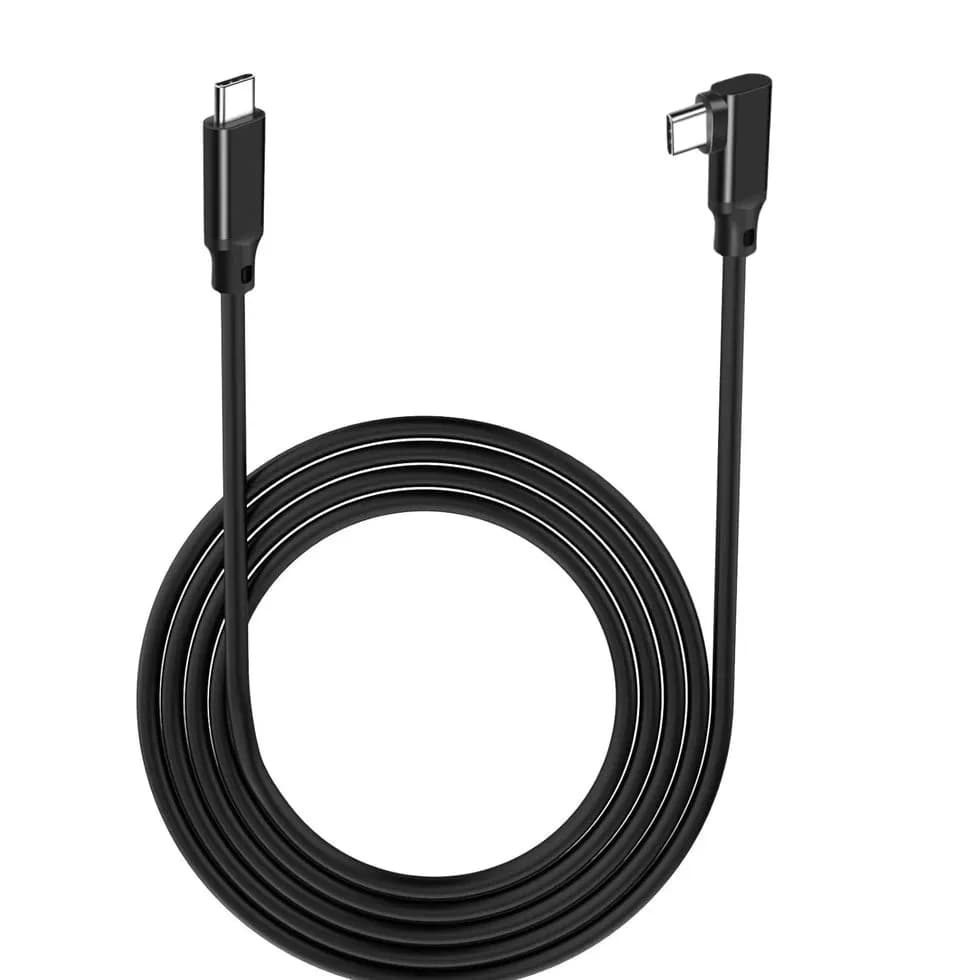 La'Forte USB-A to USB-C Cable with L-Shaped Connector, 1.5 m, 65W Fast Charging (3A)