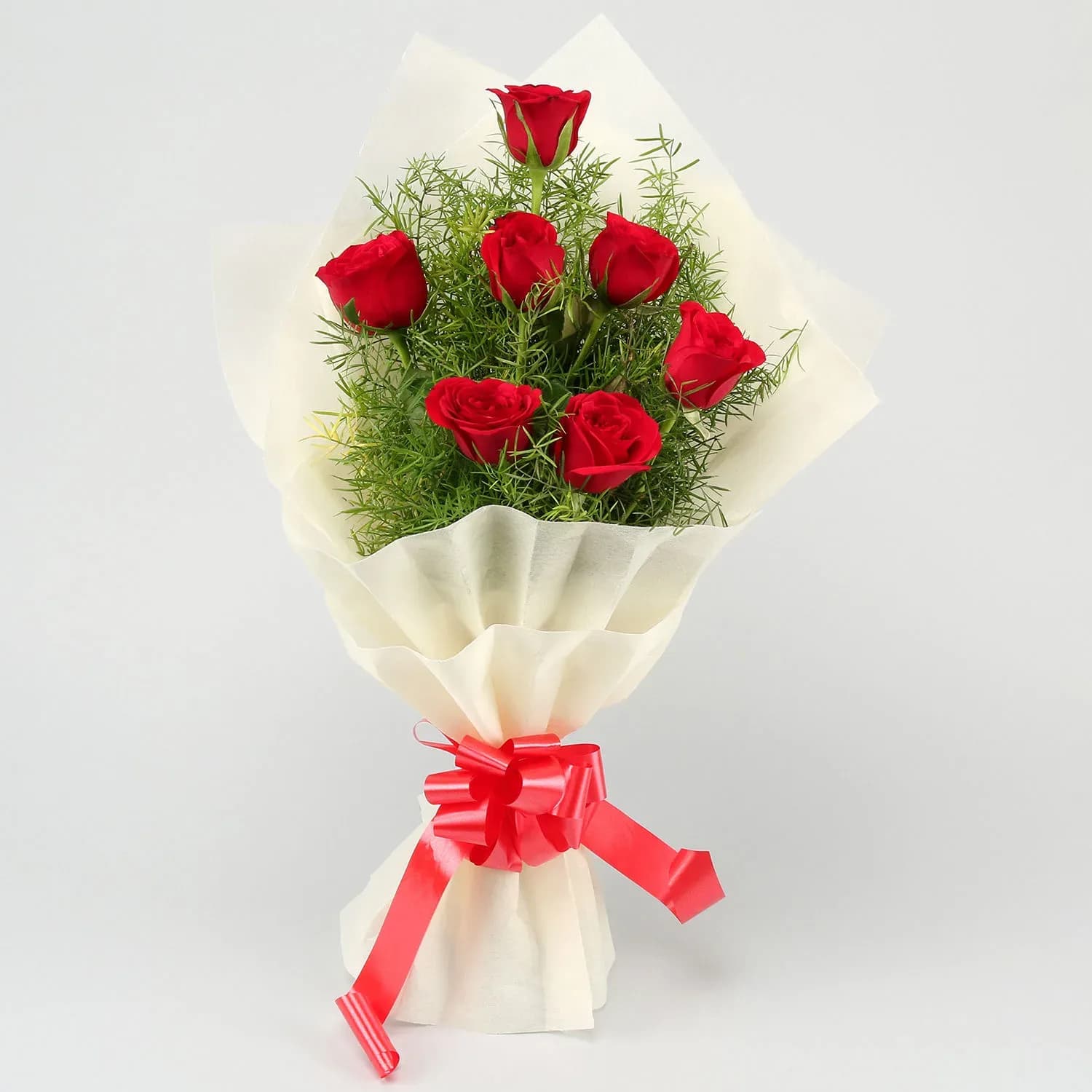 Serendipity 6 Red Roses Bunch