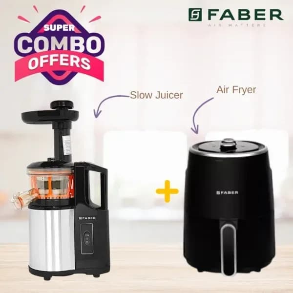 Slow Juicer and Air Fryer Combo