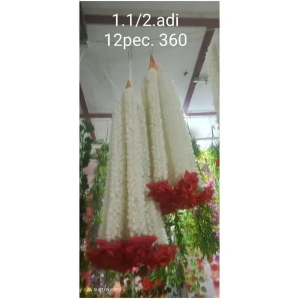 Artificial Flower Garland - 1 Meter (Pack of 12)