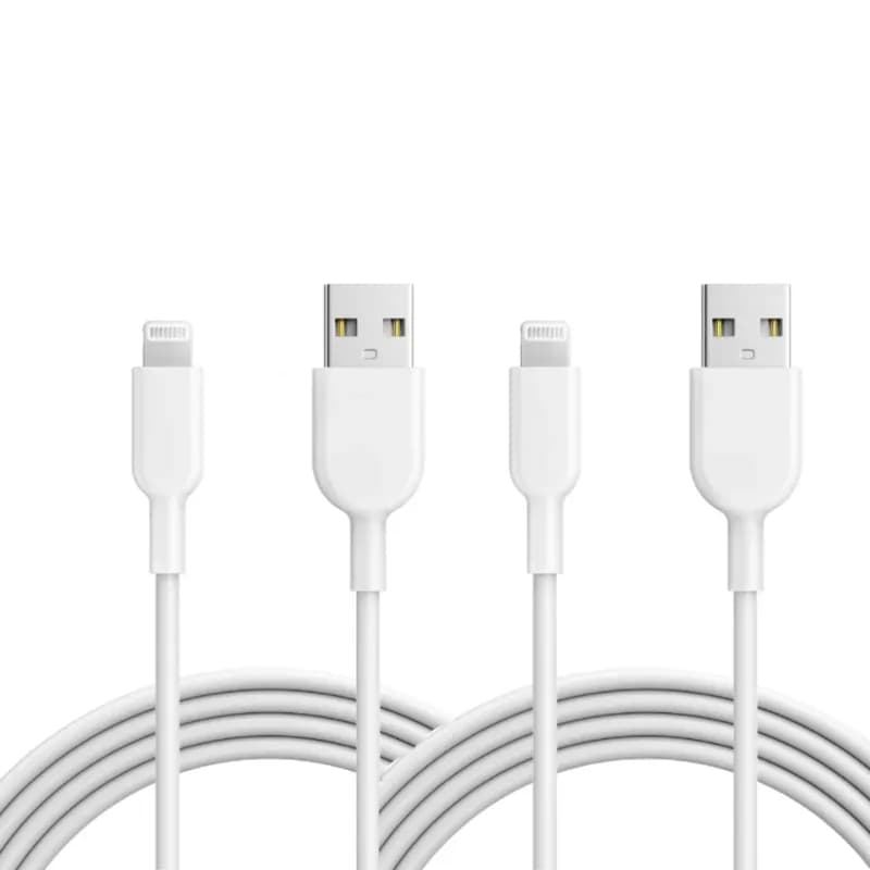 LA'FORTE Fast Charging Lightning Cable for Apple iPhone and iPad (Pack of 2)