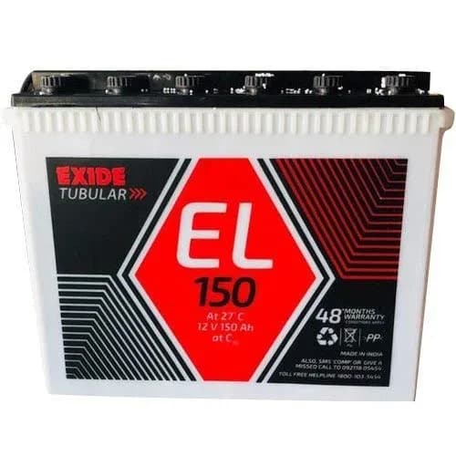 Exide 150Ah Automotive Battery with 48-Month Warranty