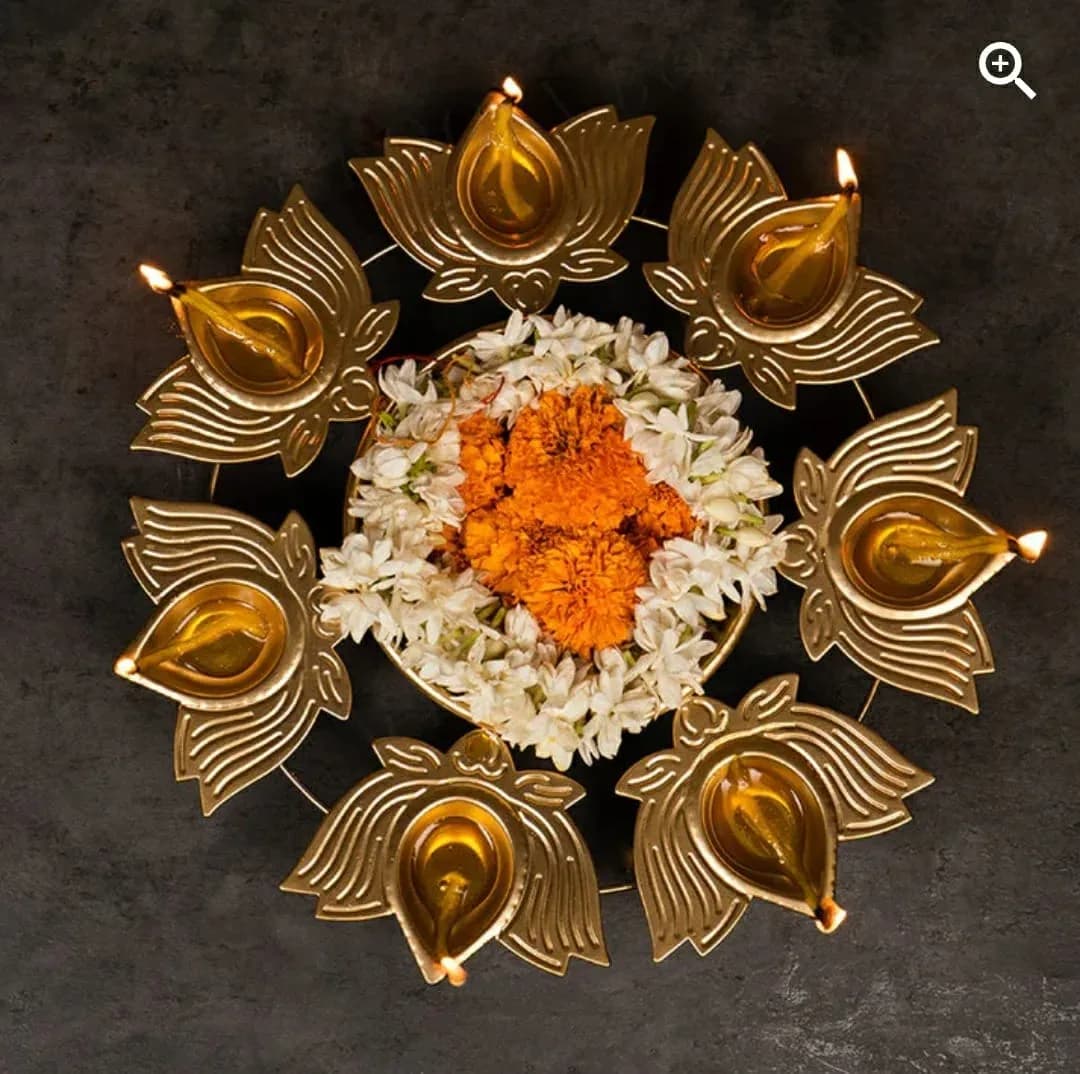 Lotus Diya Urli Set