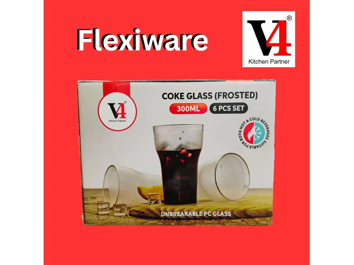 V4 Coke Glass