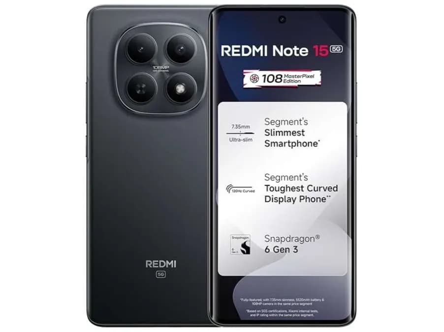 Redmi Note 15 5G (8GB RAM, 256GB) - Black