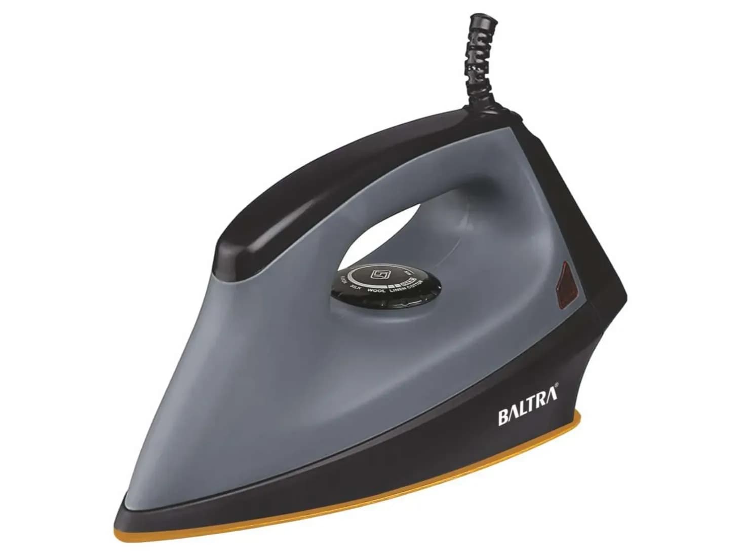 Baltra Flash Pro 1000W Dry Iron Press with Greblon Non-Stick Golden Sole Plate