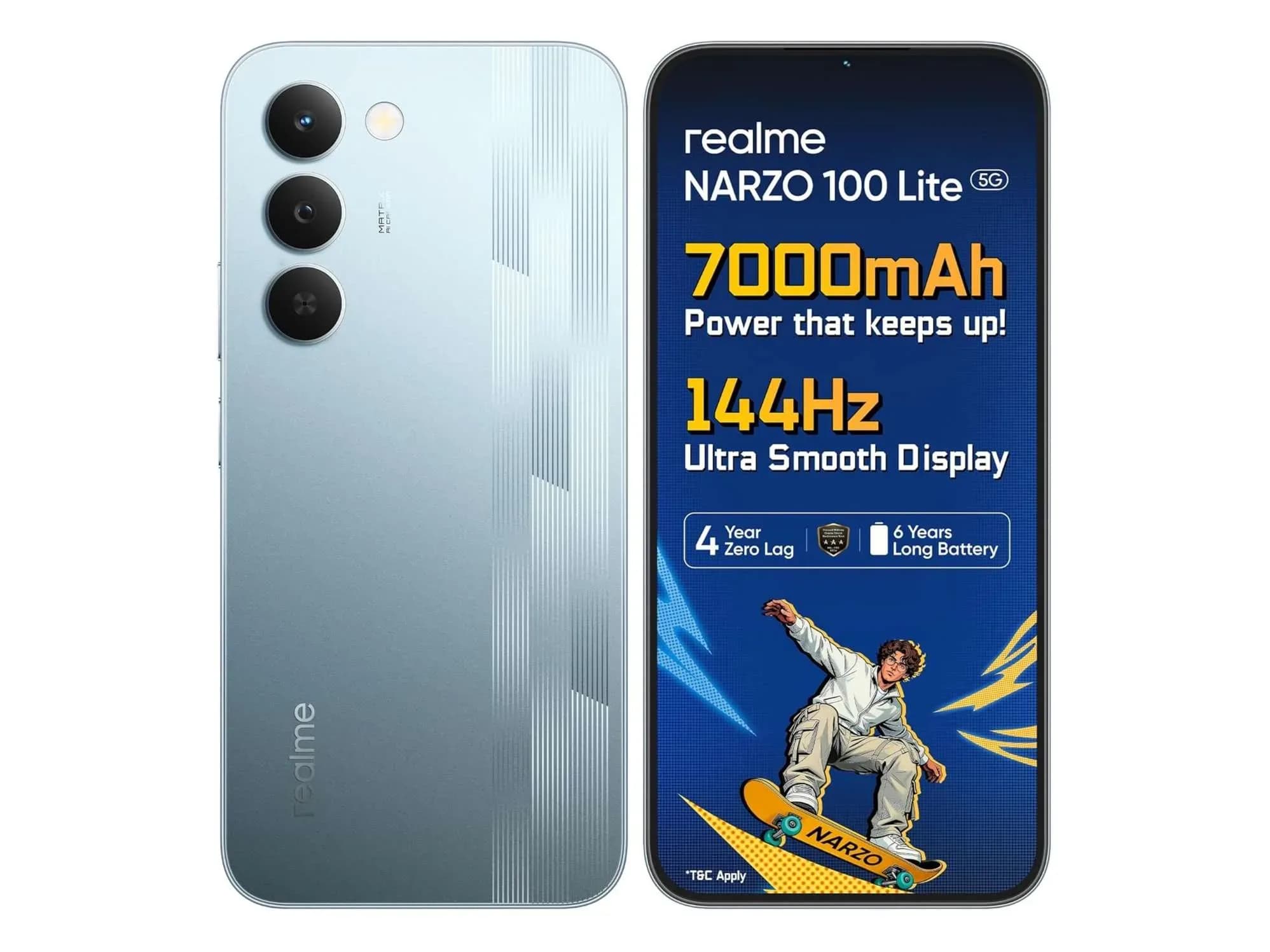 Realme Narzo 100 Lite 5G (4GB RAM, 64GB) Frost Silver