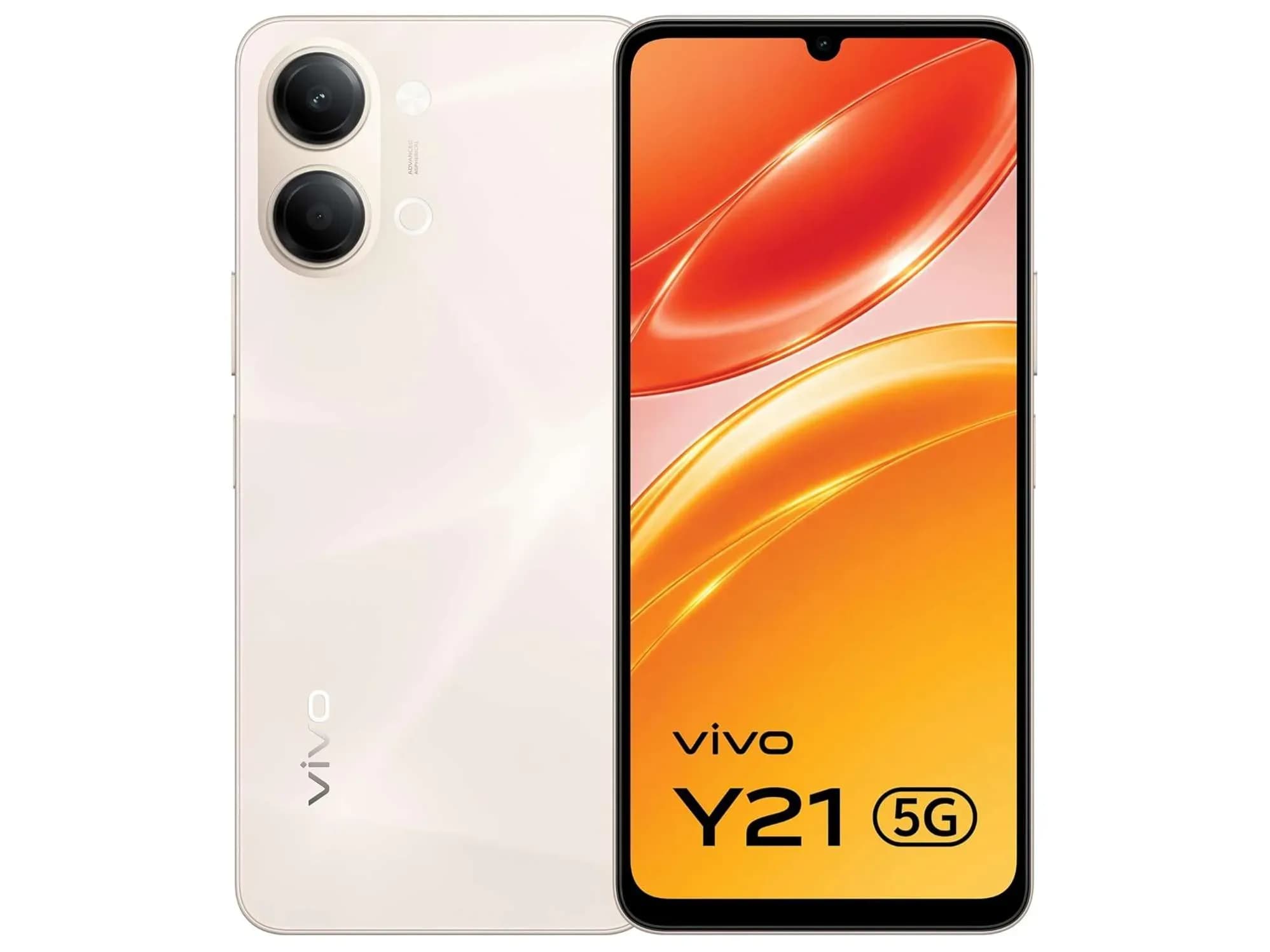 Vivo Y21 5G Smartphone – Champagne Gold
