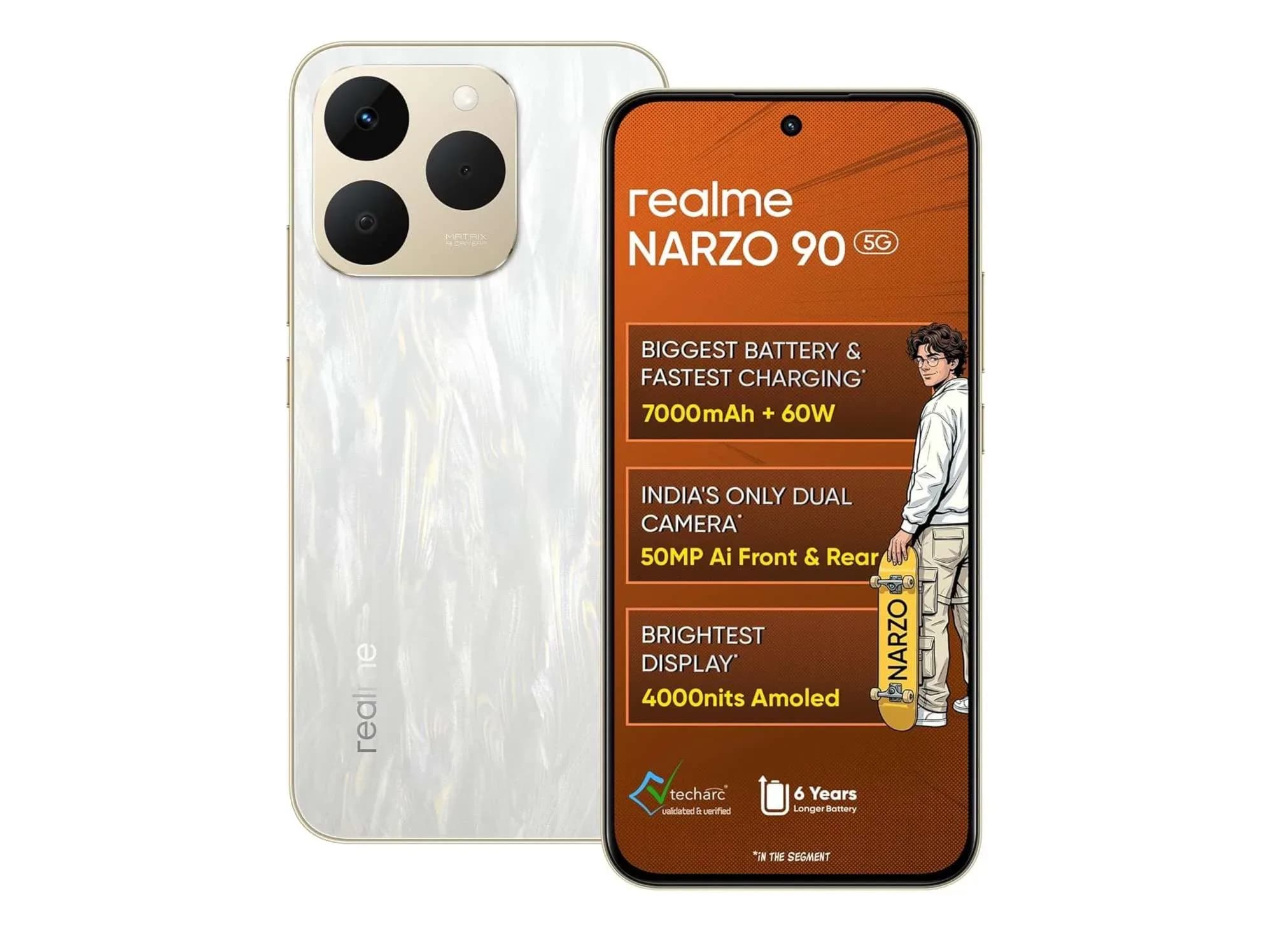Realme Narzo 90 5G Flowing Silver