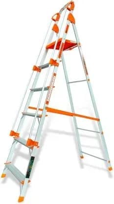 Liberti Light Weight Aluminium 5 Step Plus Platform Ladder With Handrail