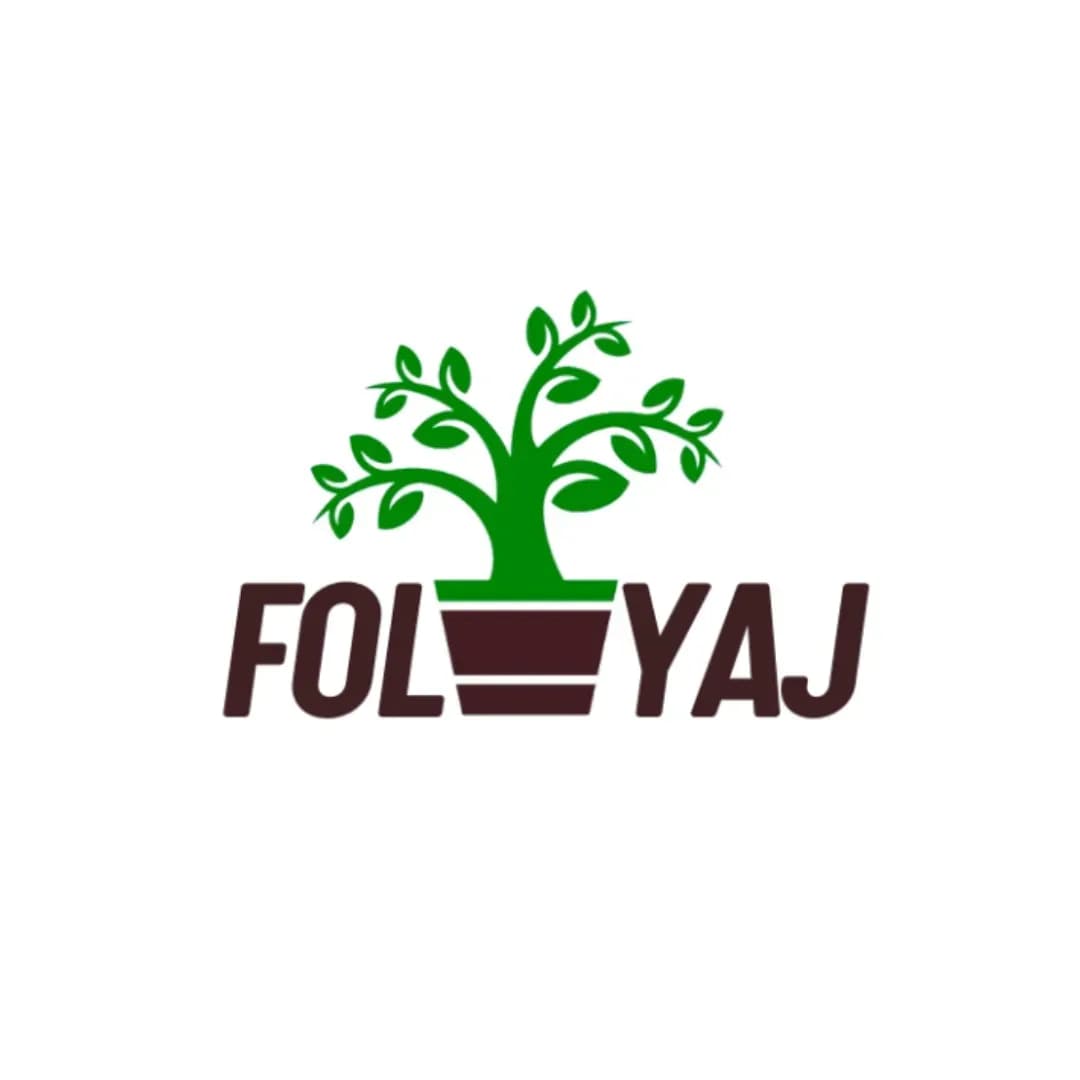 Foliyaj Artificial Yellow Garden Plant with Pot