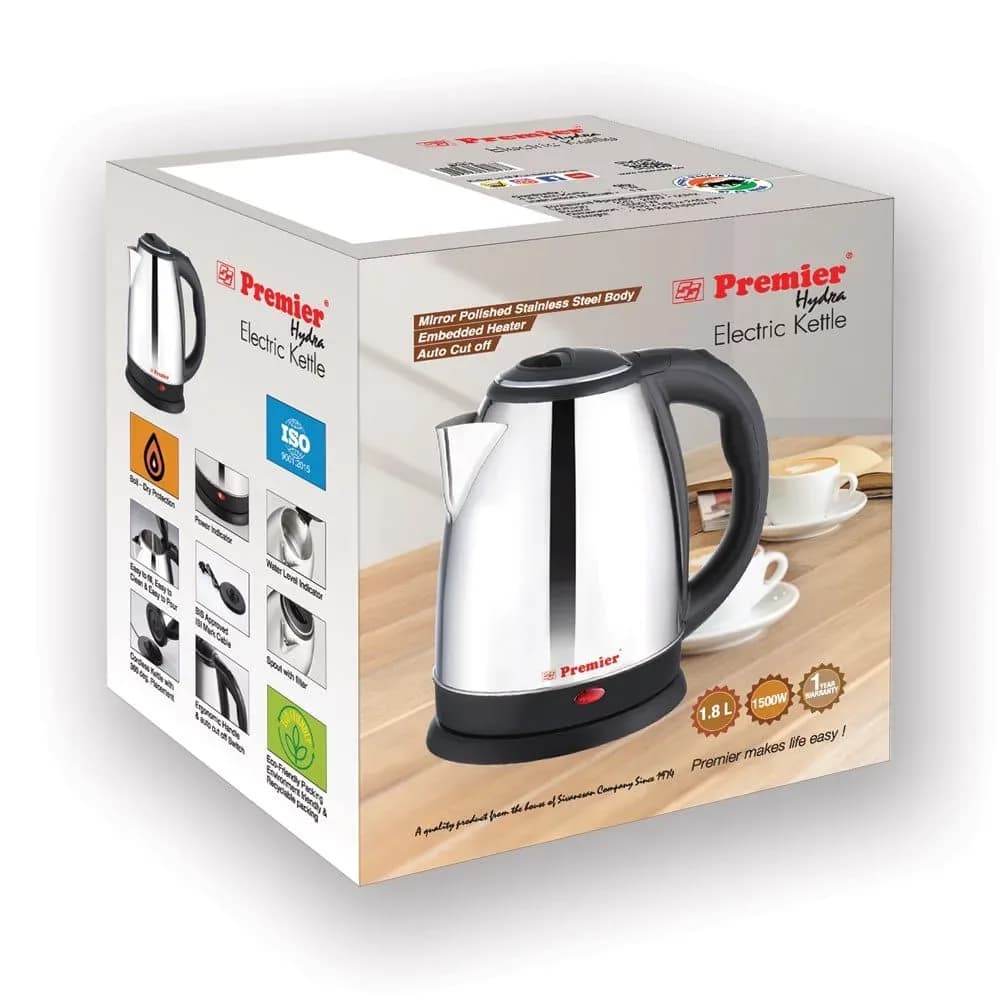 Premier 1.8 L Stainless Steel Electric Kettle