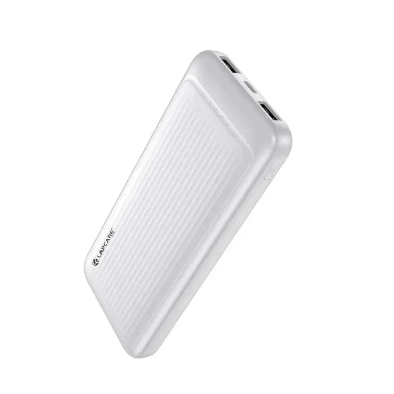 Lapcare Pacer 10000mAh Portable Power Bank, 22.5W Fast Charging, Multi-Port Design, Black