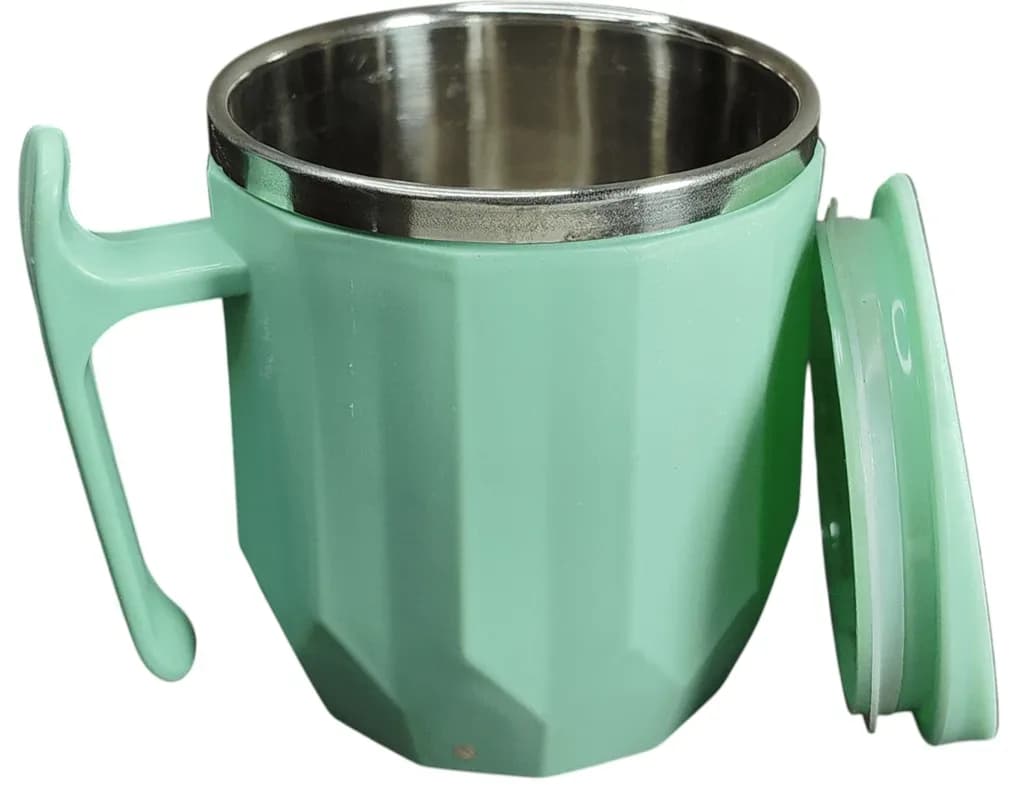 Mint Green Stainless Steel Coffee Mug with Lid