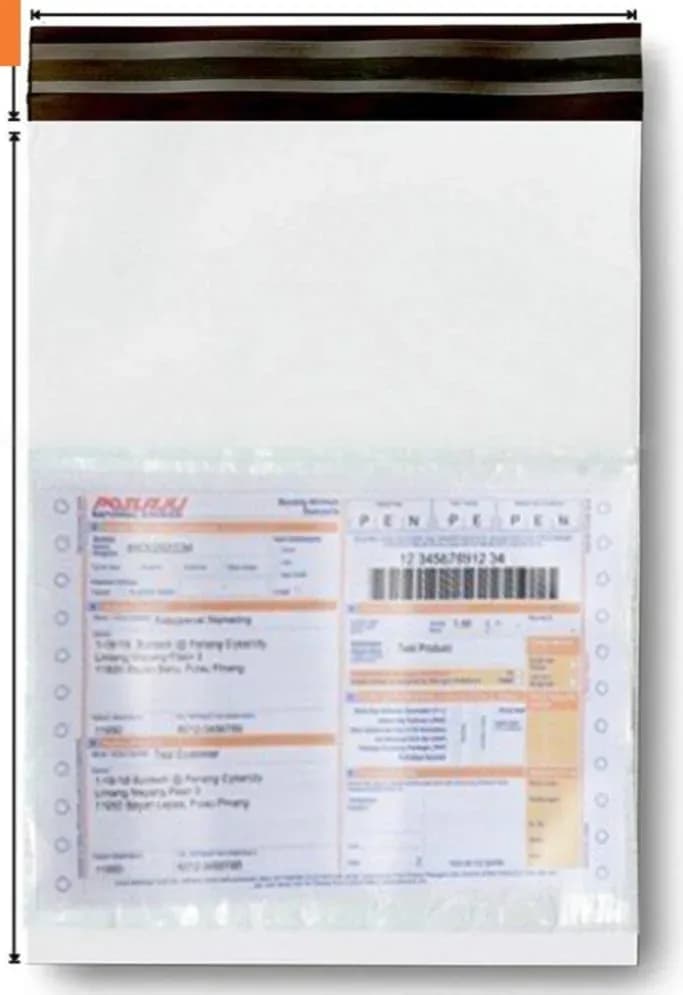 HDPE Courier Bags 6x8 Inch - 100 Pcs