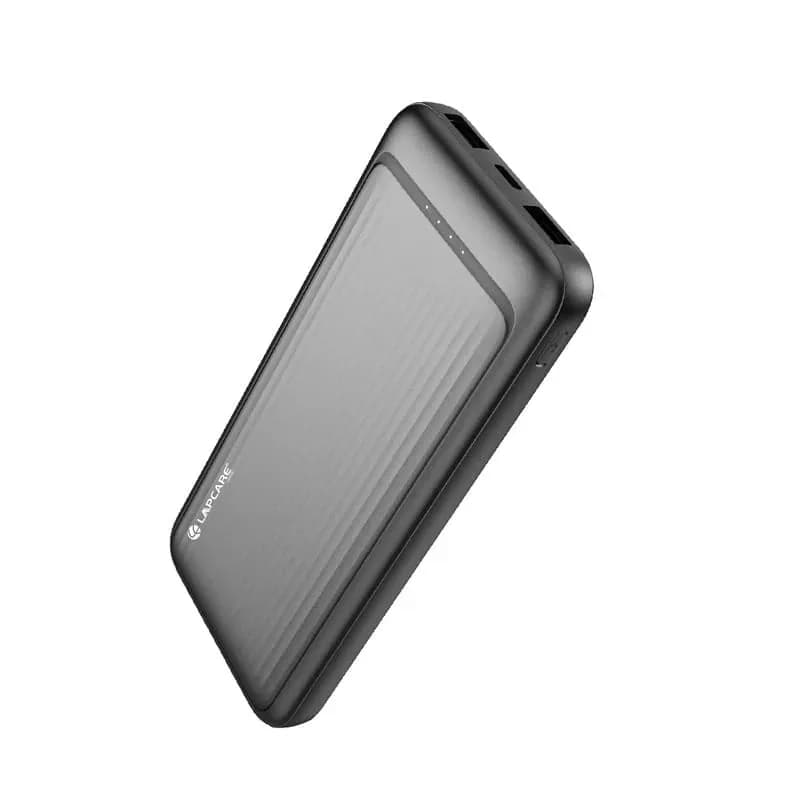 Lapcare Pacer 10000mAh Portable Power Bank, Black