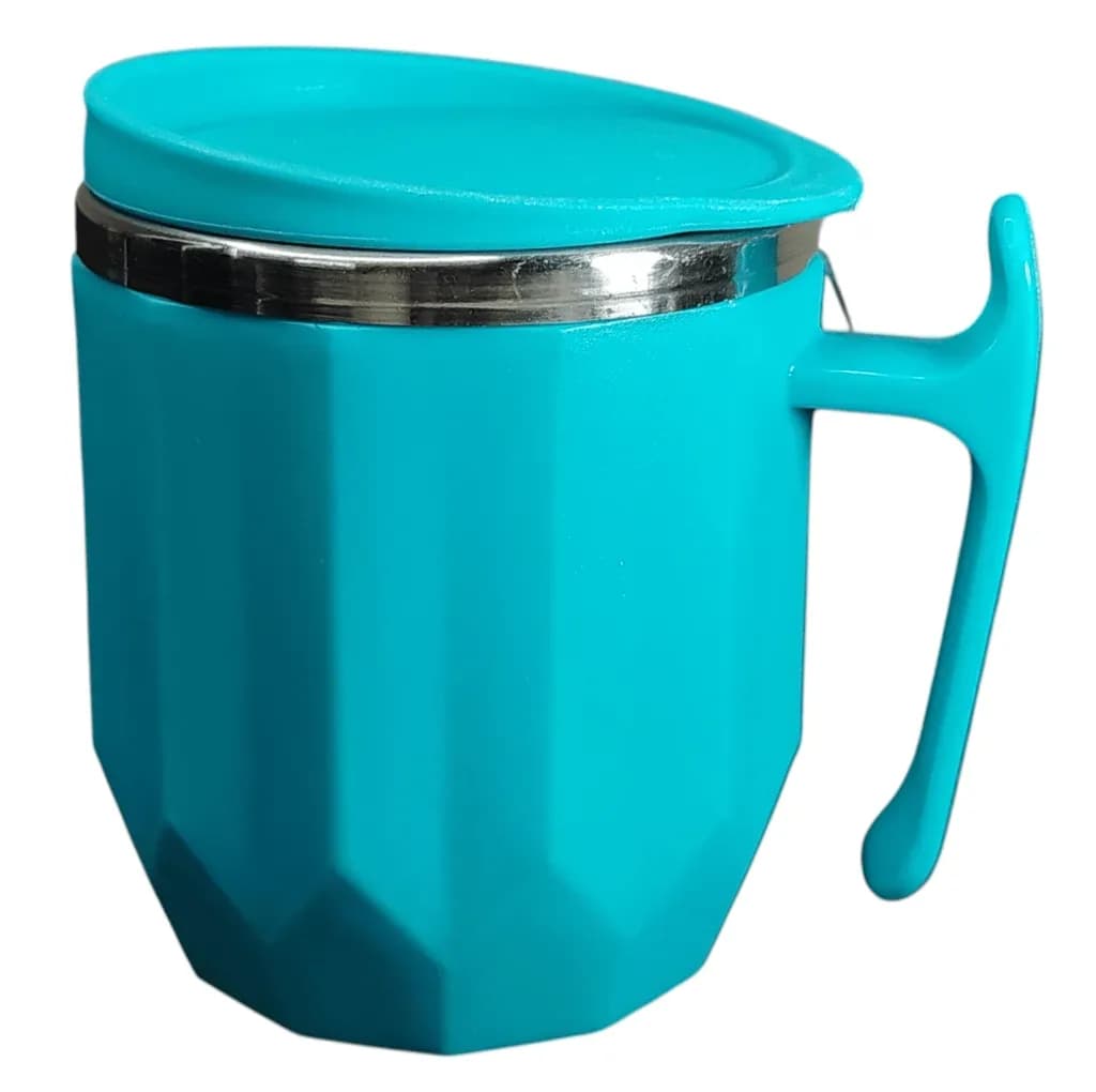 Diamond Coffee Mug with Lid and Stainless Steel Inside