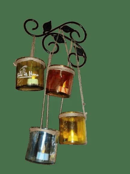 Rustic Hanging Tea Light Lanterns