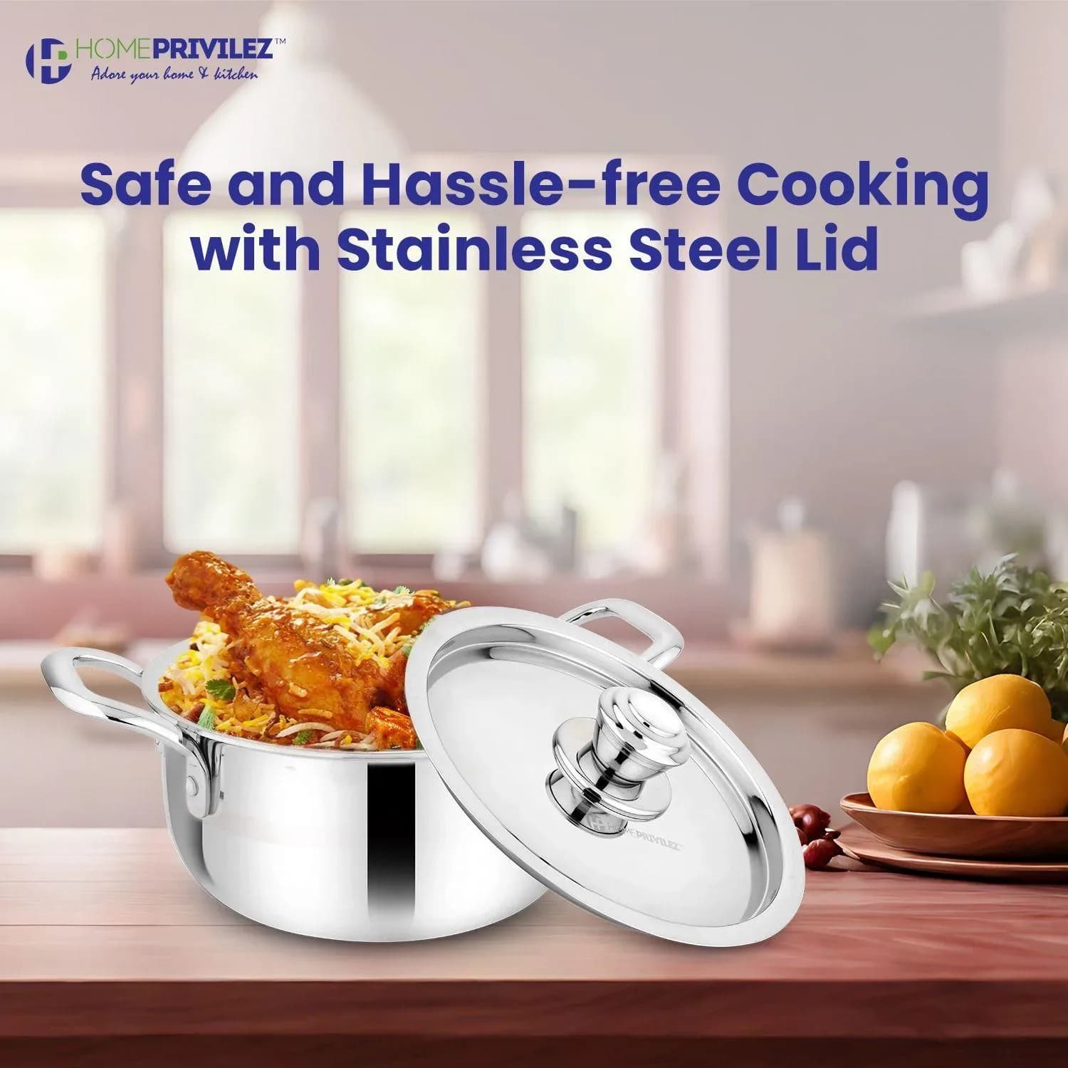 Stainless Steel Triply Stock Pot