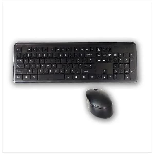 Wireless 2.4GHz Keyboard and Mouse Combo for PC and Mac (Black)