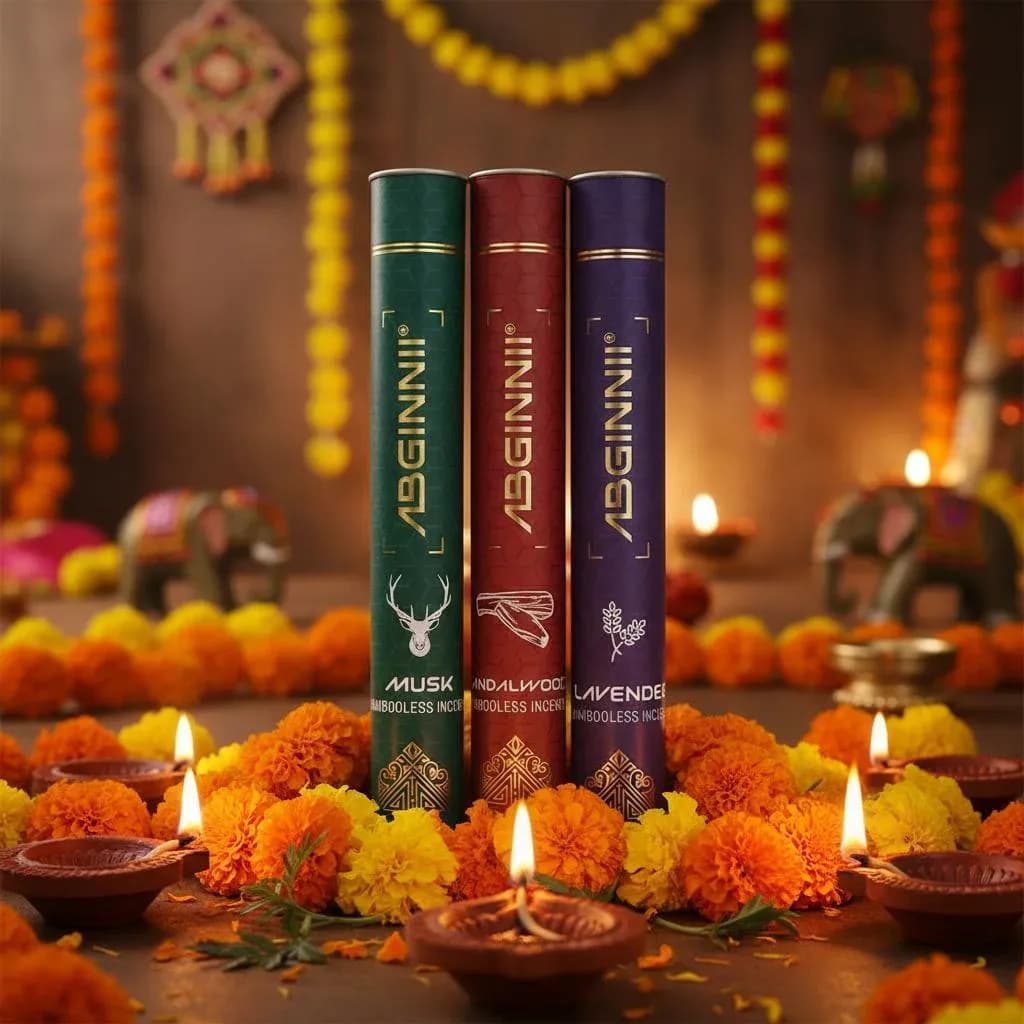 Premium Bambooless Agarbatti 3-in-1 Combo
