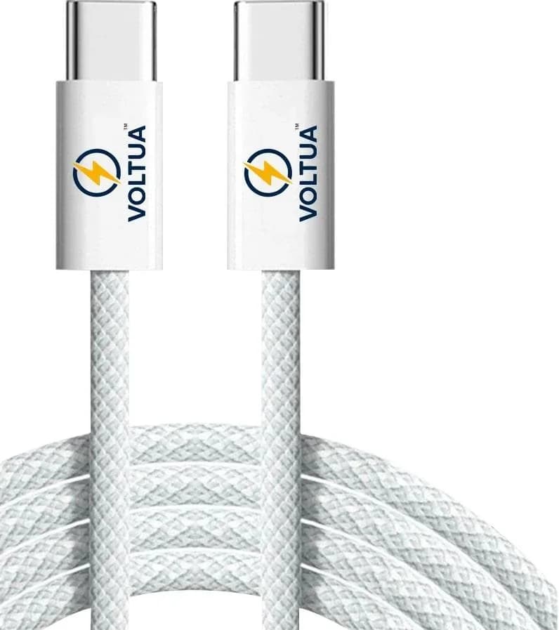 Voltua USB-C to USB-C Fast Charging Cable, 60W Nylon Braided