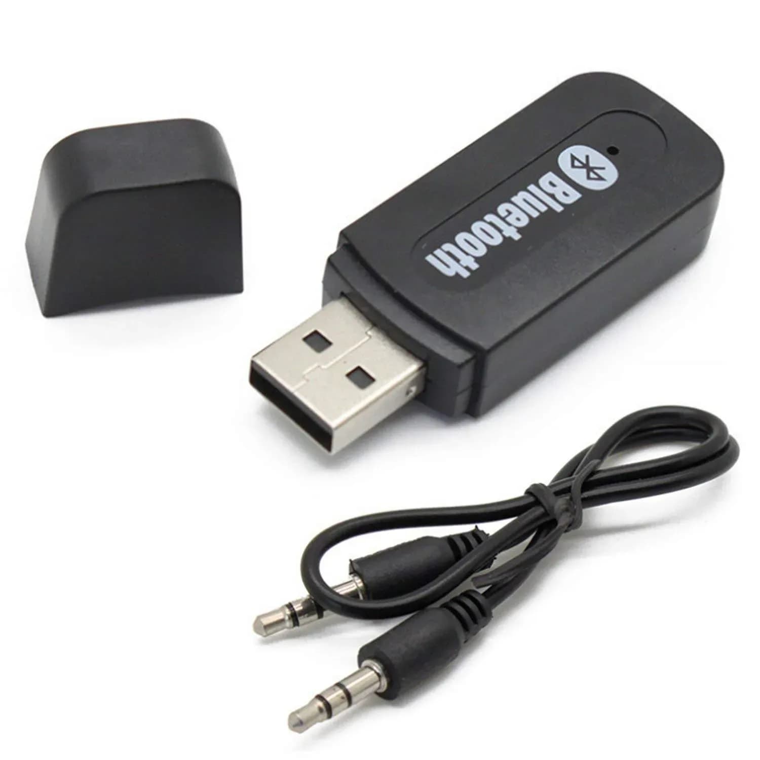 Bluetooth Audio Receiver Adapter with 3.5mm AUX Cable
