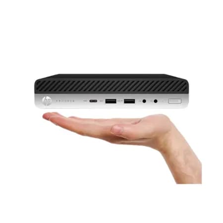 (Refurbished) HP Mini Desktop i5 8th Generation 16GB Ram 512GB SSD HP Wired Keyboard Mouse 18.5" Monitor