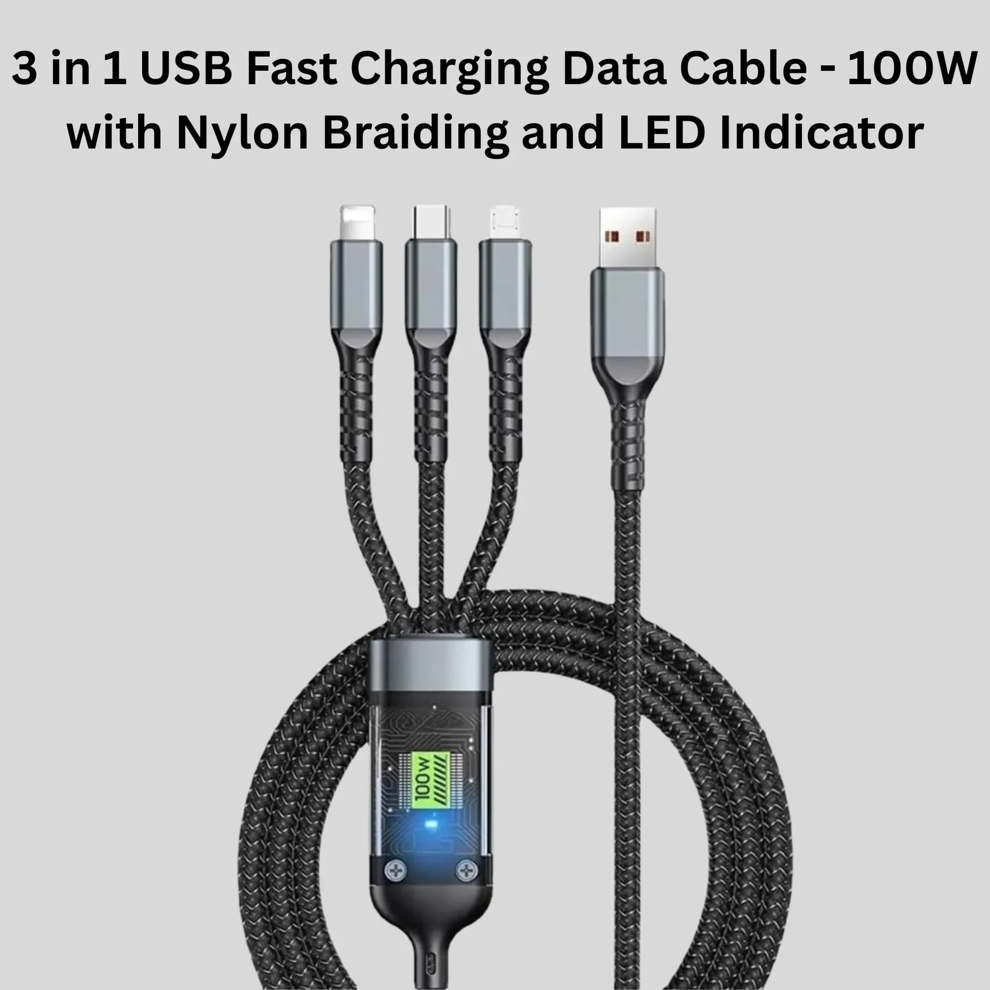 3-in-1 USB Fast Charging Data Cable