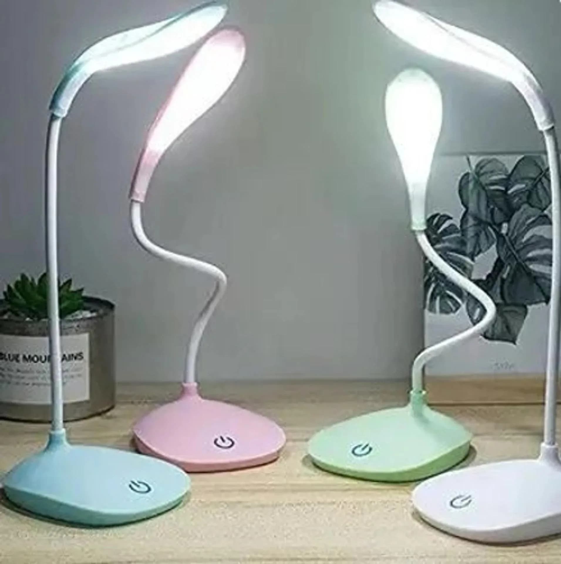 LED Desk Lamp with Flexible Gooseneck and Touch Switch (USB-Powered)