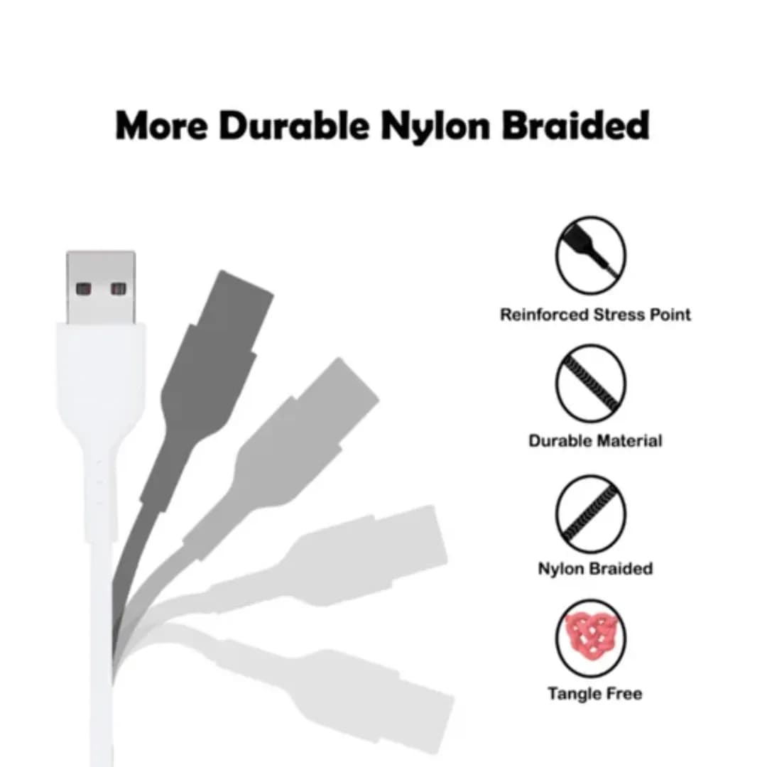 Champion USB-A to Lightning 3A Data Sync & Charging Cable PVC 1m