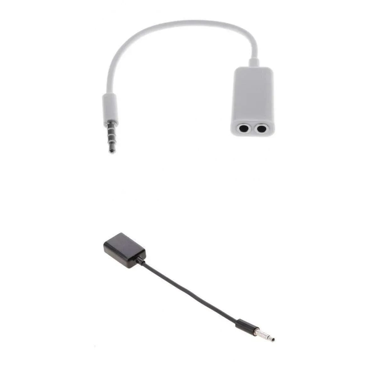 3.5mm Audio Splitter Cable (1 Male to 2 Female) Stereo Y Adapter