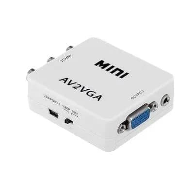AV to VGA Adapter RCA Audio Video Converter 1080p with USB Power